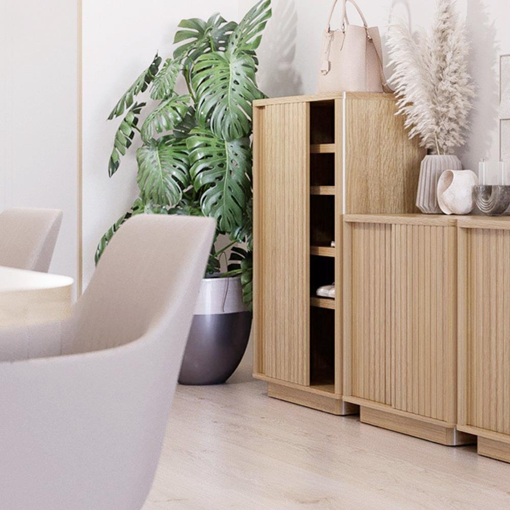 ตู้วางรองเท้า SB FURNITURE VALLEY 19230523 80 ซม. สีไม้อ่อน