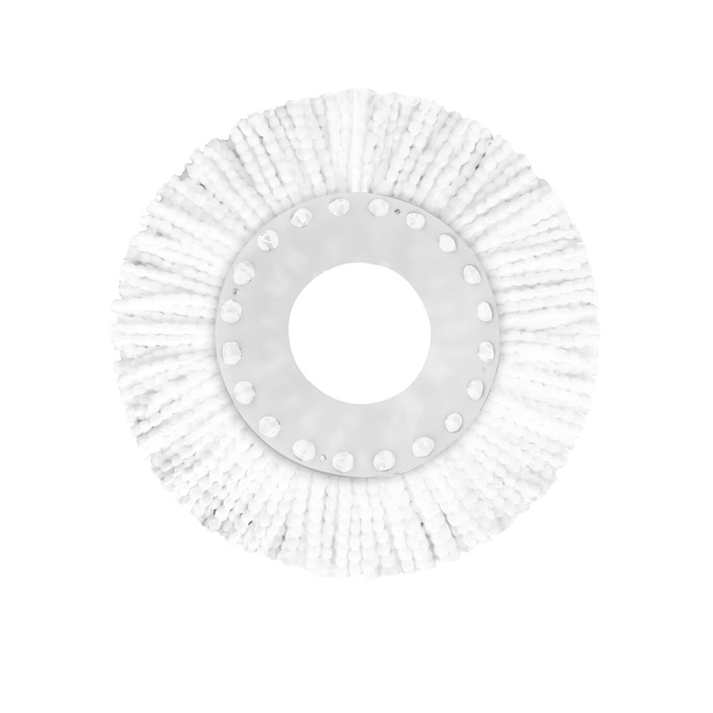 อะไหล่ม็อบไมโครไฟเบอร์กลม BE WISH 10 นิ้ว แพ็ก 3+1 สีขาว