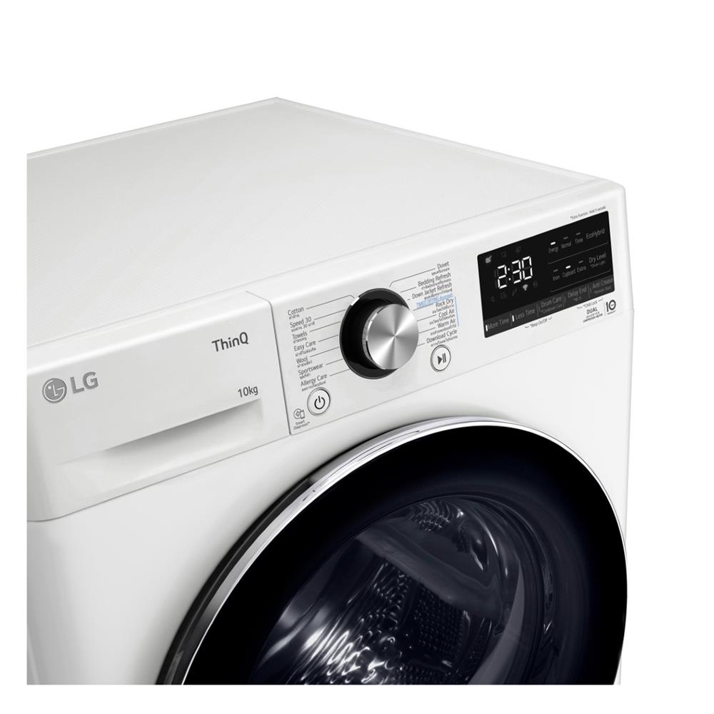 เครื่องอบผ้าฝาหน้า LG RV10VHP3W1 10 กก. HEAT PUMP สีขาว