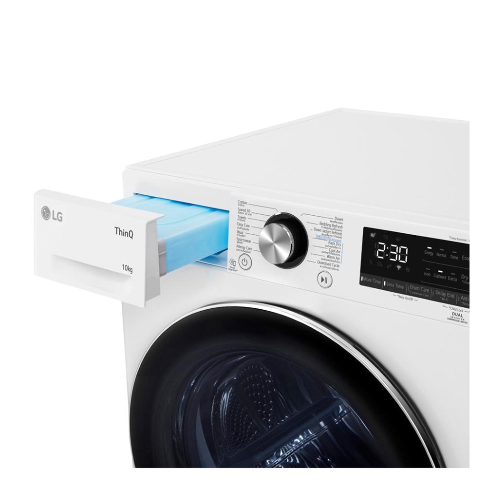 เครื่องอบผ้าฝาหน้า LG RV10VHP3W1 10 กก. HEAT PUMP สีขาว