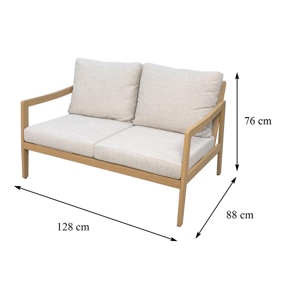 ชุดโซฟาสนาม 4 ที่นั่ง BENETTA CELINNA สีเทา