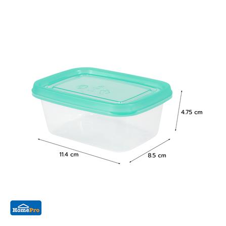 กล่องอาหารเหลี่ยม 0.2 ลิตร KECH NOLA แพ็ก 4 ชิ้น สีเขียว_5