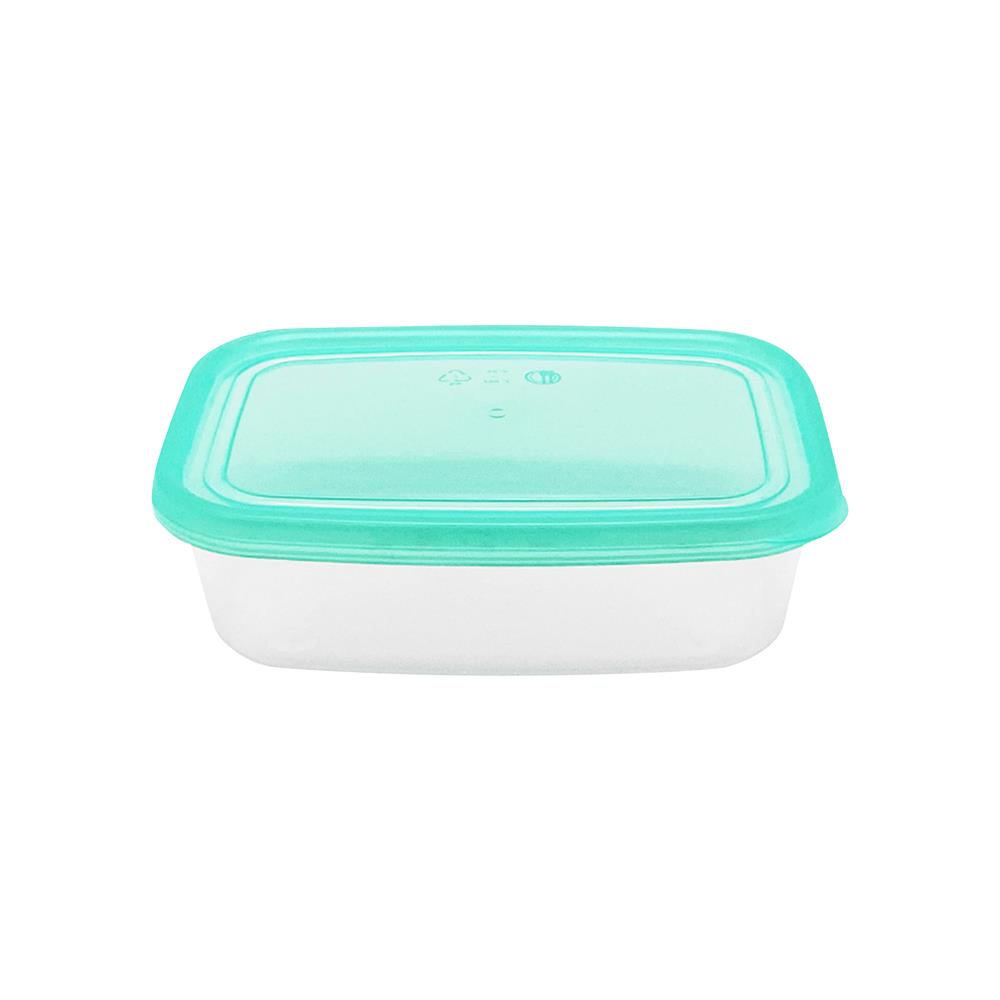 กล่องอาหารเหลี่ยม 0.8 ลิตร KECH NOLA แพ็ก 3 กล่อง สีเขียว