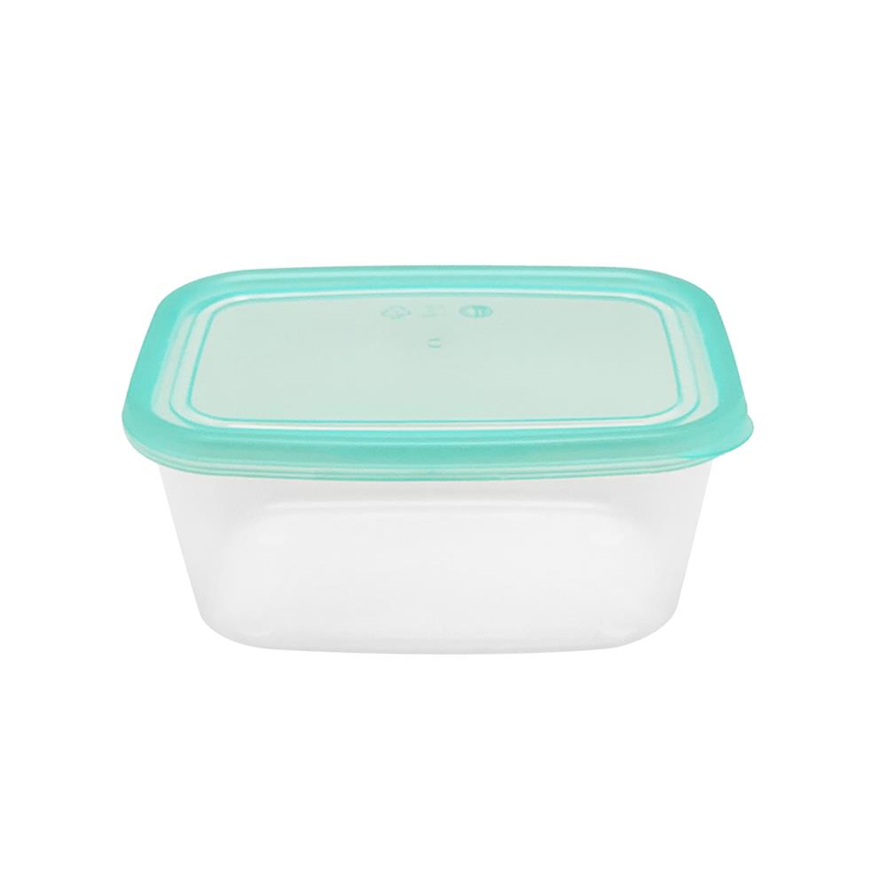 กล่องอาหารเหลี่ยม 1 ลิตร KECH NOLA แพ็ก 3 กล่อง สีเขียว