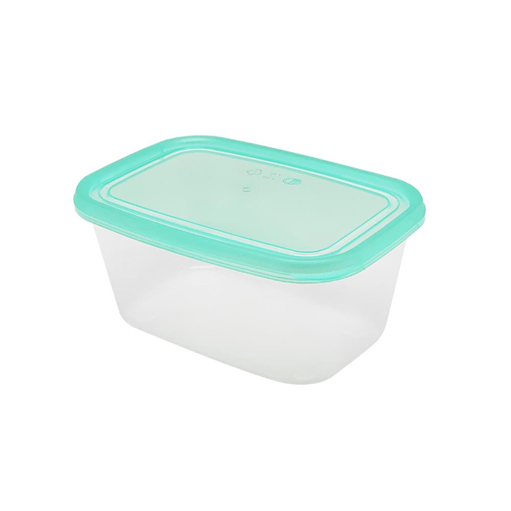 กล่องอาหารเหลี่ยม 1 ลิตร KECH NOLA แพ็ก 3 กล่อง สีเขียว