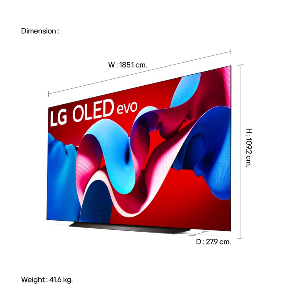 ทีวีโอแอลอีดี 83 นิ้ว LG (4K, OLED, SMART TV) OLED83C4PSA.ATM