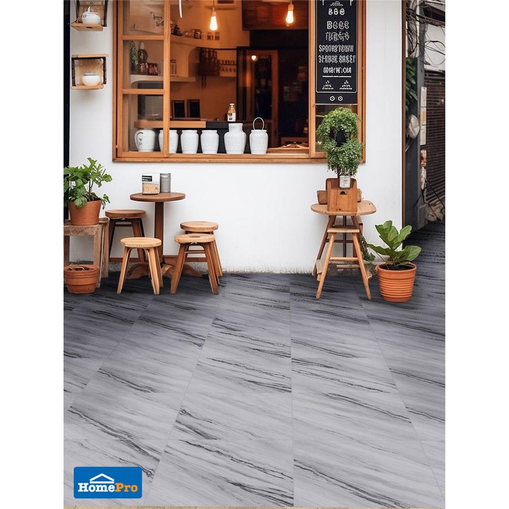 กระเบื้องพื้นพอร์ซเลน  16x16 นิ้ว TARA เอเลน ขาว HYG PM 0.96 ตร.ม.