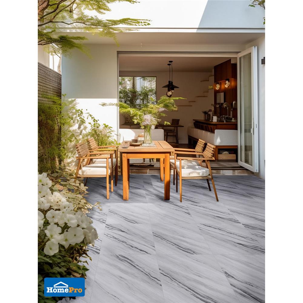 กระเบื้องพื้นพอร์ซเลน  16x16 นิ้ว TARA เอเลน ขาว HYG PM 0.96 ตร.ม.