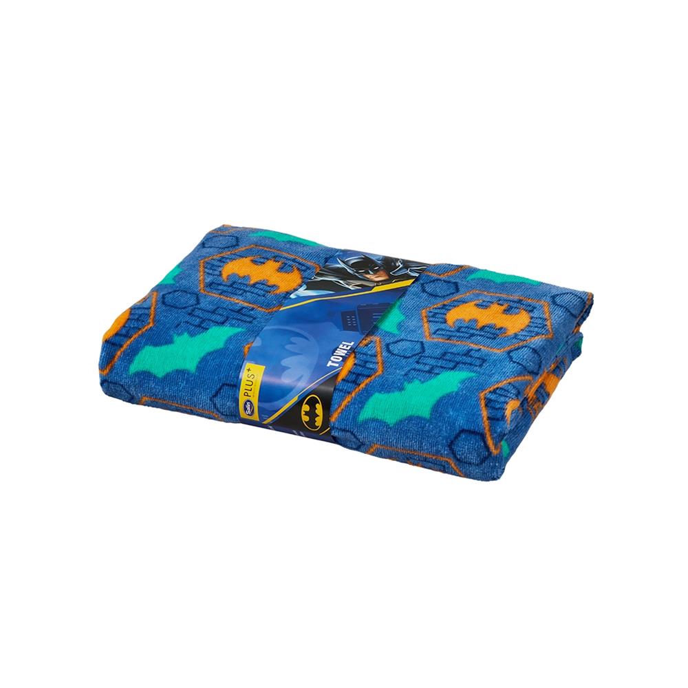 ผ้าขนหนู SATIN PLUS BATMAN 15X30 นิ้ว สีฟ้า