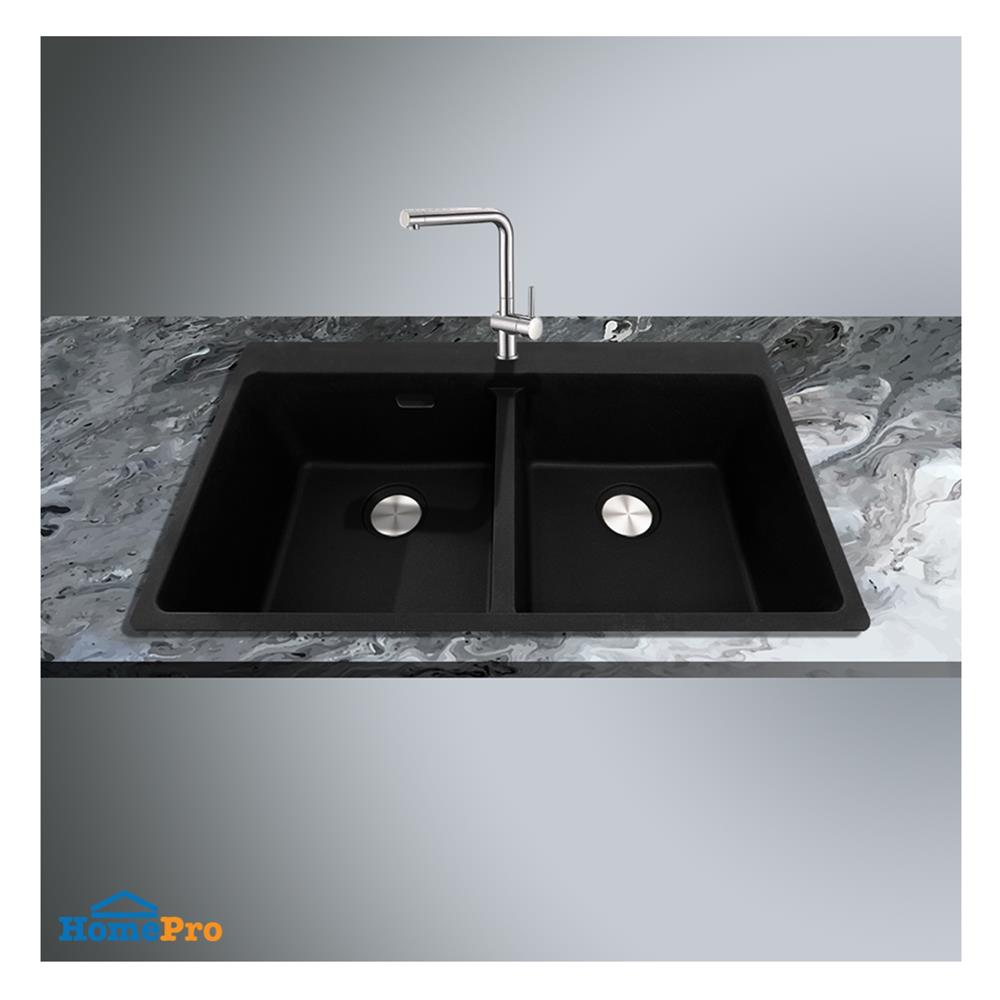 ซิงค์ฝัง 2 หลุม FRANKE MRG 620 86 ซม. สีดำ