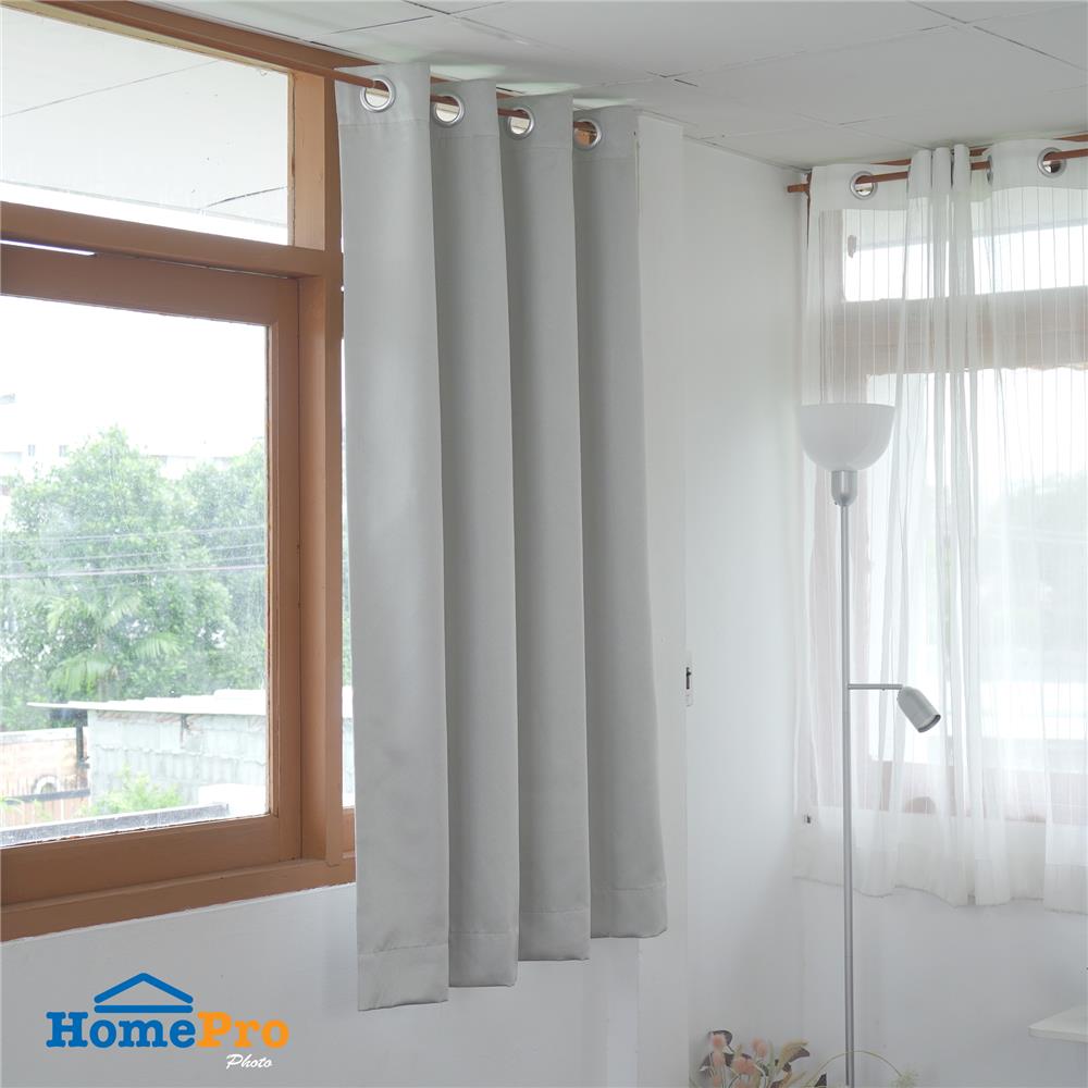 ผ้าม่าน EYELET HOME LIVING STYLE ALBANY UV 150X160 ซม. สีเทา
