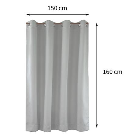 ผ้าม่าน EYELET HOME LIVING STYLE ALBANY UV 150X160 ซม. สีเทา_8