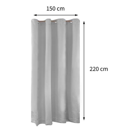 ผ้าม่าน EYELET HOME LIVING STYLE ALBANY UV 150X220 ซม. สีเทา_8