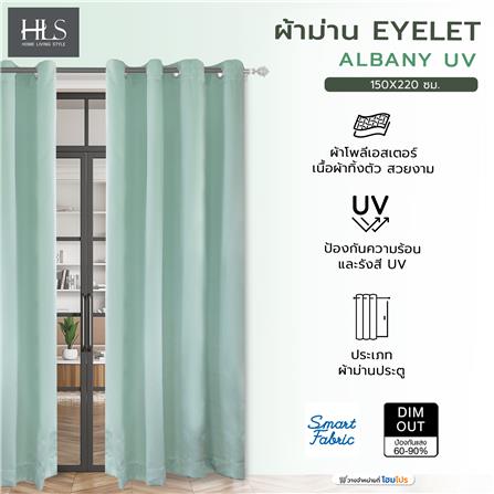 ผ้าม่าน EYELET HOME LIVING STYLE ALBANY UV 150X220 ซม. สีเขียว_7