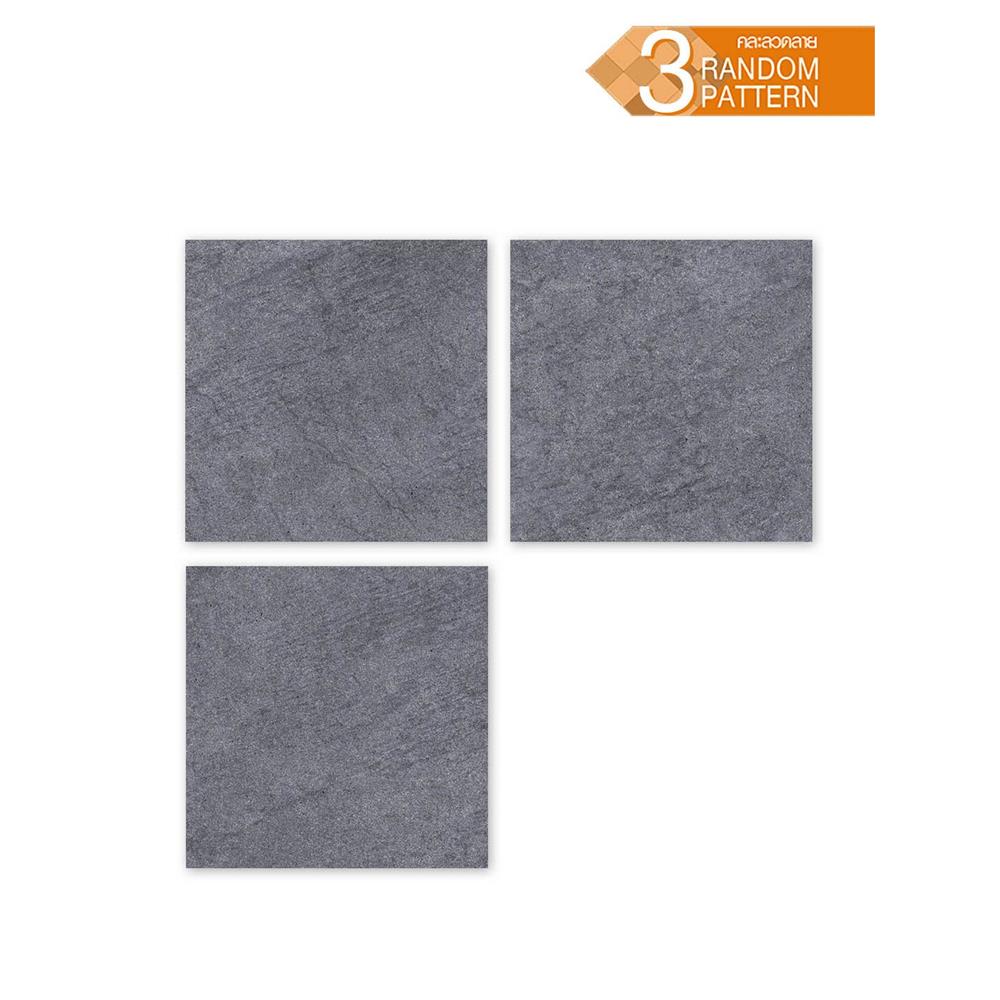 กระเบื้องพื้นพอร์ซเลน  16x16 นิ้ว TARA เอ็ดน่า เทา HYG PM 0.96 ตร.ม.