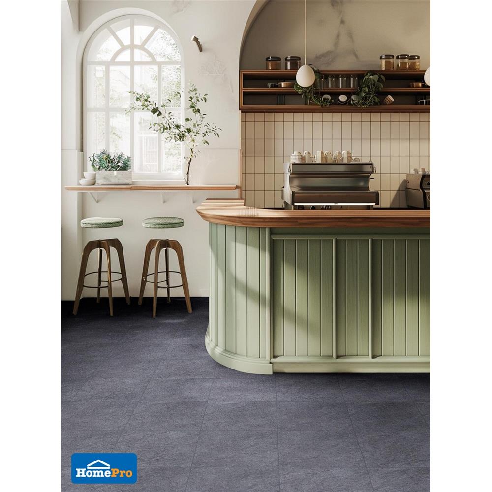 กระเบื้องพื้นพอร์ซเลน  16x16 นิ้ว TARA เอ็ดน่า เทา HYG PM 0.96 ตร.ม.