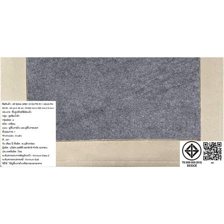 กระเบื้องพื้นพอร์ซเลน  16x16 นิ้ว TARA เอ็ดน่า เทา HYG PM 0.96 ตร.ม._8