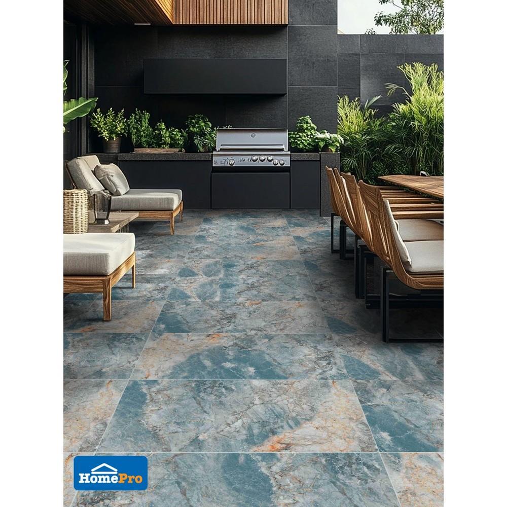 กระเบื้องพื้นพอร์ซเลน 60x120 ซม. COTTO กลาเซียร์ เขียว PM 1.44 ตร.ม.