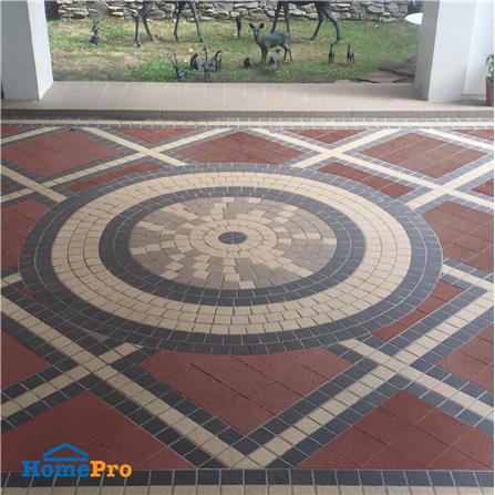 กระเบื้องดินเผา 8x8 นิ้ว KENZAI แกรนิตโต้ ไวลด์โรส 16P_2