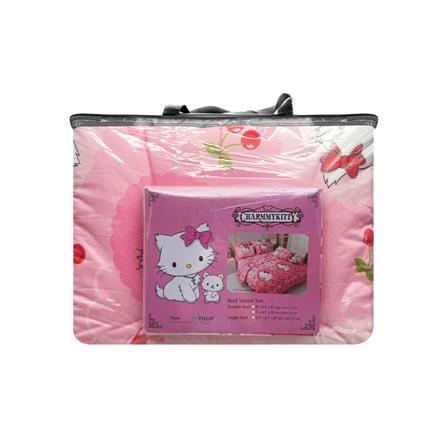 ชุดผ้าปูที่นอน 5 ฟุต 6 ชิ้น TULIP CHARMMYKITTY 60205-DLC138_3