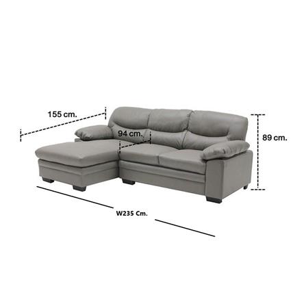 โซฟาเข้ามุมซ้าย SB FURNITURE LENU 19130117 สีเทา_2