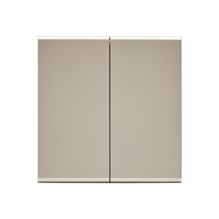 ชุดสวิตซ์ 1 ทาง 2 ช่อง SAHN D021-G สีทอง_0