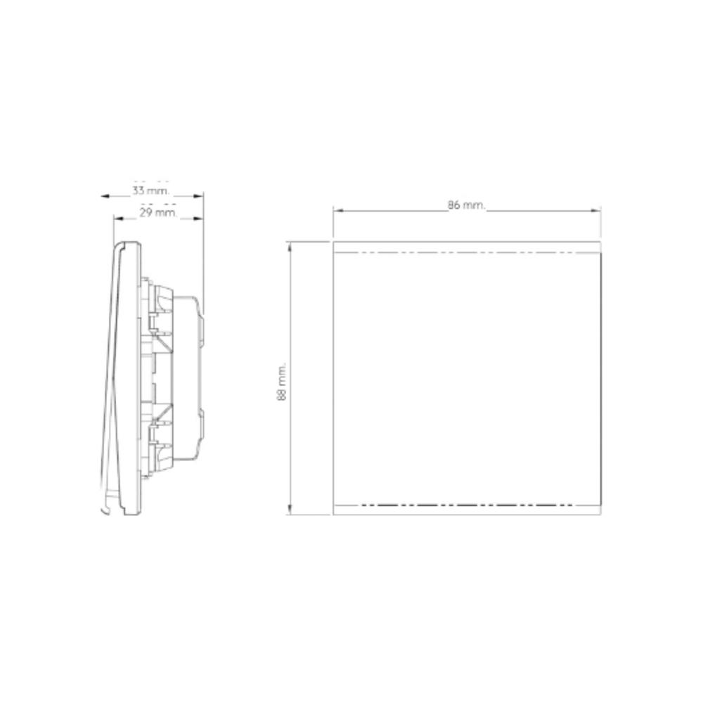 ชุดสวิตซ์ 3 ทาง 1 ช่อง SAHN D013-G สีทอง