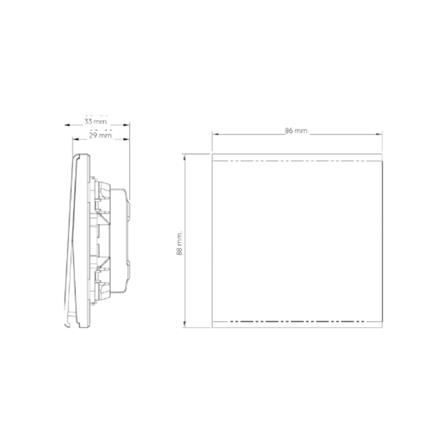 ชุดสวิตซ์ 3 ทาง 1 ช่อง SAHN D013-G สีทอง_3