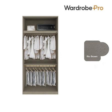 ตู้เสื้อผ้า 2 บานเปิด SB BUILT IN WARDROBE PLUS 59061074 100 ซม. สีไม้อ่อน_3