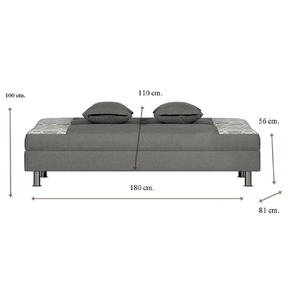 โซฟาเบด AS FURNITURE FABIEN CGYZC18 สีเทา