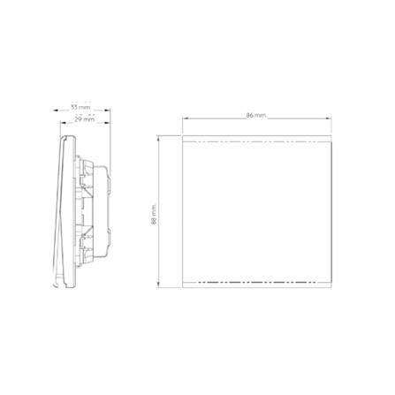 ชุดสวิตซ์ 2 ทาง 1 ช่อง SAHN D012-G สีทอง_3