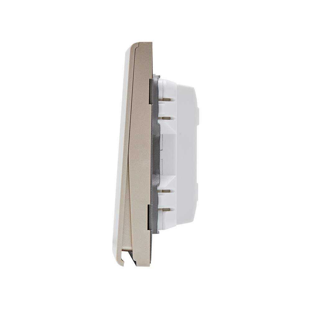 ชุดสวิตซ์ 1 ทาง 1 ช่อง SAHN D011-G สีทอง