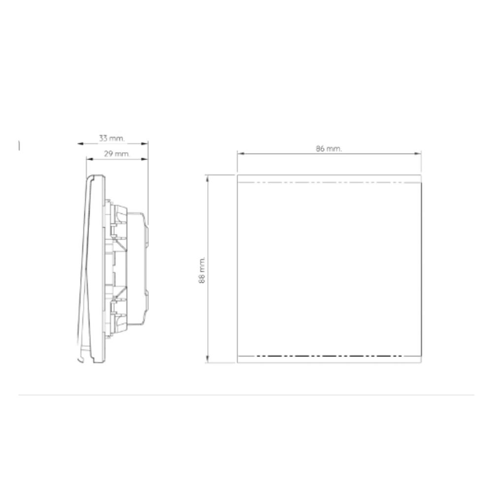 ชุดสวิตซ์ 1 ทาง 1 ช่อง SAHN D011-G สีทอง