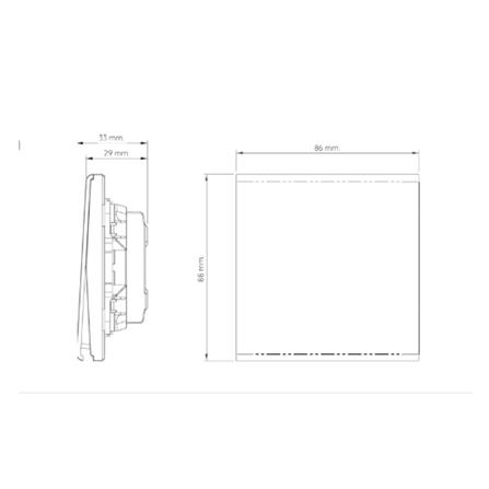ชุดสวิตซ์ 1 ทาง 1 ช่อง SAHN D011-G สีทอง_3