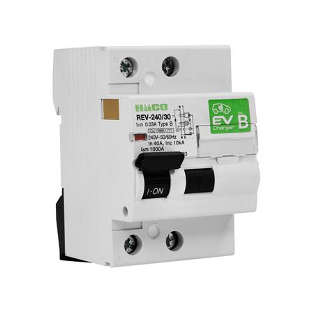 เบรกเกอร์ป้องกันไฟดูด (สำหรับอุปกรณ์ชาร์จรถยนต์ไฟฟ้า) HACO TYPE-B 40 แอมป์ 2 โพล 1 เฟส_2