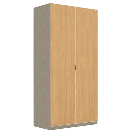 ตู้เสื้อผ้า 2 บานเปิด SB BUILT IN WARDROBE PLUS 59061082 100 ซม. สีโอ๊ค_1