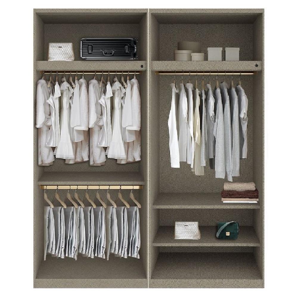 ตู้เสื้อผ้า 4 บานเปิด SB BUILT IN WARDROBE PLUS 59061076 200 ซม. สี CANYON OAK