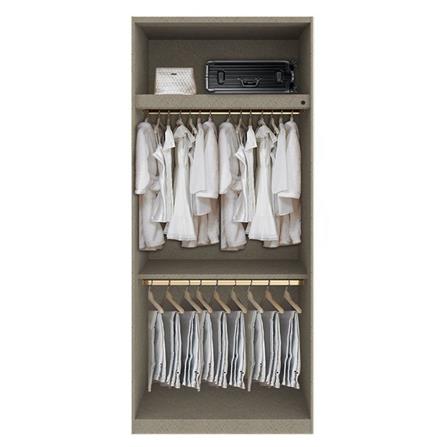 ตู้เสื้อผ้า 2 บานเปิด SB BUILT IN WARDROBE PLUS 59061043 100 ซม. สีขาว_2