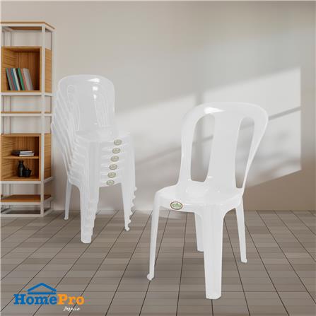 เก้าอี้พลาสติกสกรีน SPRING NORMA CHAIR สีขาว_5