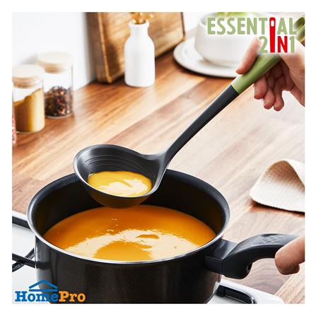 กระบวยกลม 27 ซม. TEFAL ESSENTIAL 2 IN 1 K2791224 สีเขียว_3