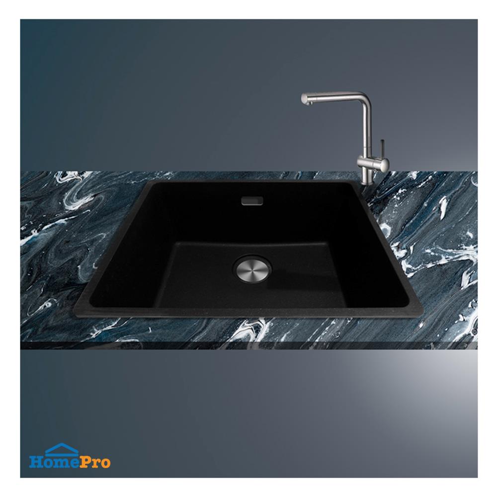 ซิงค์ฝัง 1 หลุม FRANKE MRG 110-52 BK U 55.3 ซม. สีดำ