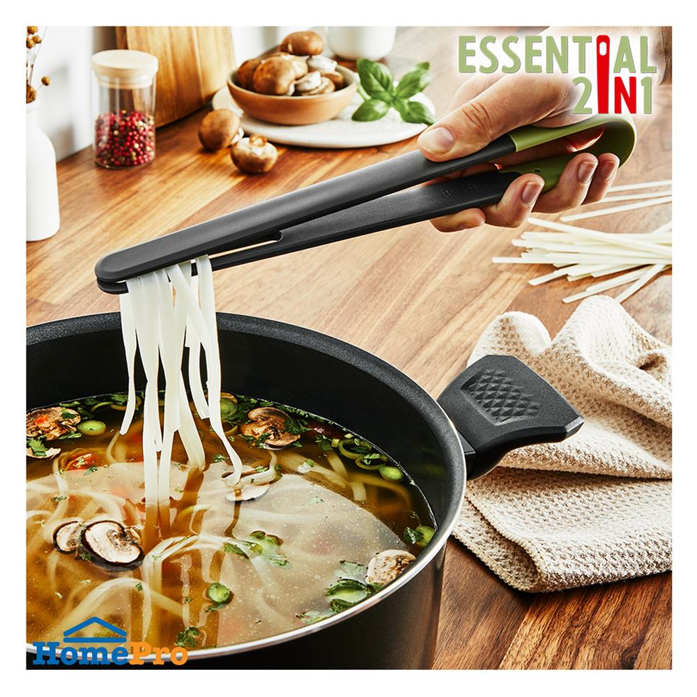 ที่คีบอาหาร 24 ซม. TEFAL ESSENTIAL 2 IN 1 K2791324 สีเขียว