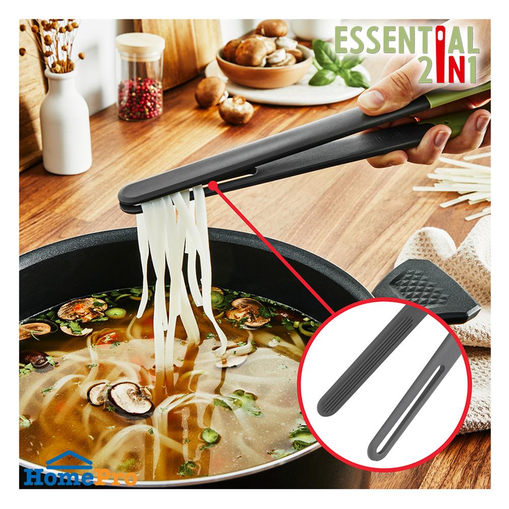 ที่คีบอาหาร 24 ซม. TEFAL ESSENTIAL 2 IN 1 K2791324 สีเขียว