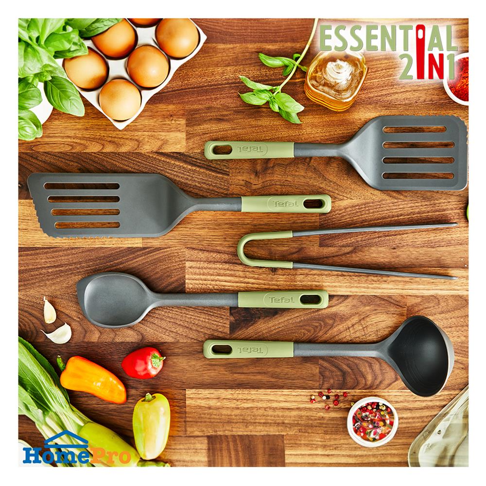 ที่คีบอาหาร 24 ซม. TEFAL ESSENTIAL 2 IN 1 K2791324 สีเขียว