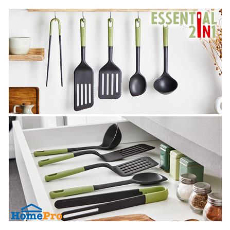 ที่คีบอาหาร 24 ซม. TEFAL ESSENTIAL 2 IN 1 K2791324 สีเขียว_6