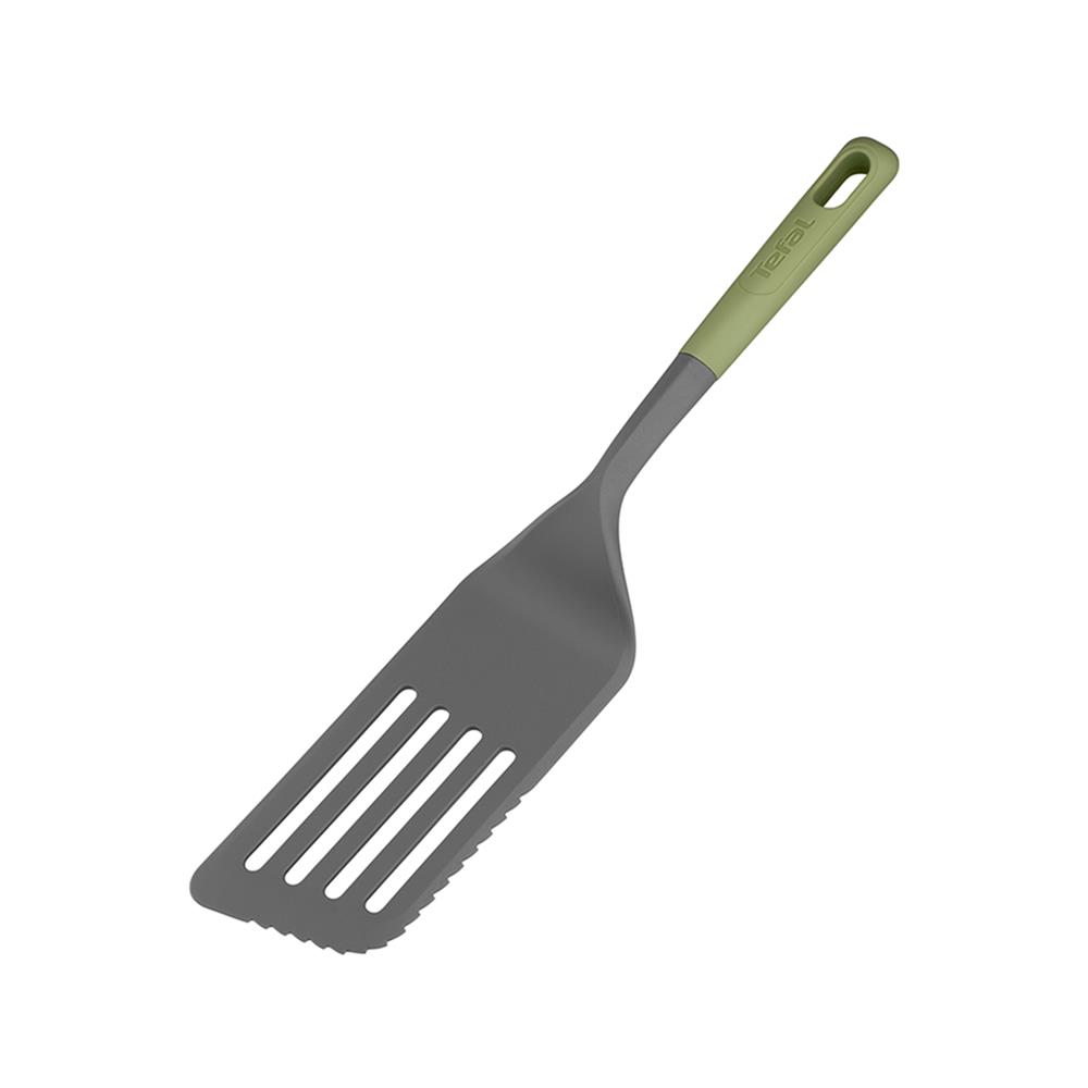 ตะหลิวเฉียงมีร่อง 33 ซม. TEFAL ESSENTIAL 2 IN 1 K2791124 สีเขียว