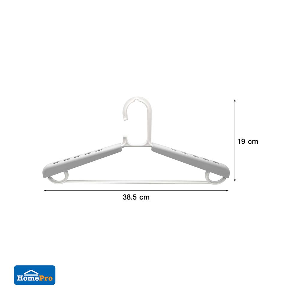 ไม้แขวนเสื้อ PLIM FLEXI สีขาว แพ็ก 3 ชิ้น