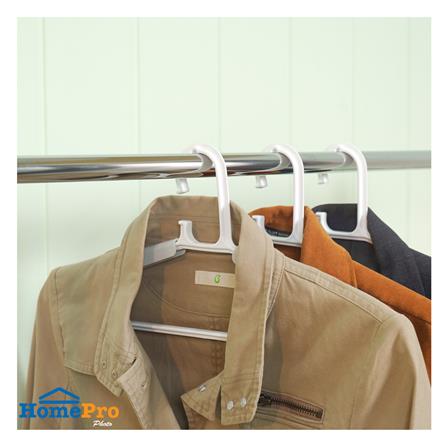 ไม้แขวนเสื้อ PLIM FLEXI สีขาว แพ็ก 3 ชิ้น_5