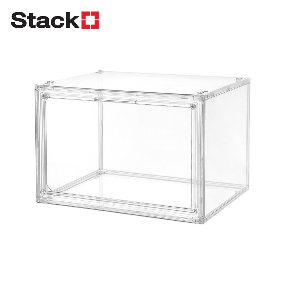 กล่องจัดเก็บฝาเปิด โมเดล STACKO KLEAR 36x27x24 ซม. สีใส_0