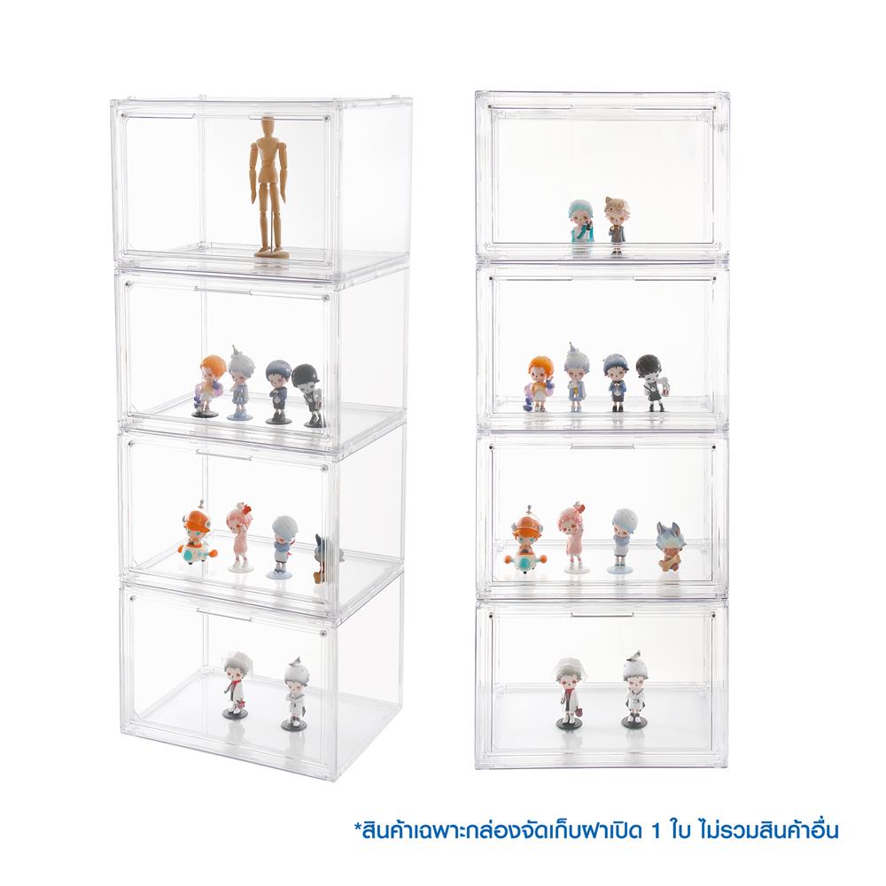 กล่องจัดเก็บฝาเปิด โมเดล STACKO KLEAR 36x27x24 ซม. สีใส
